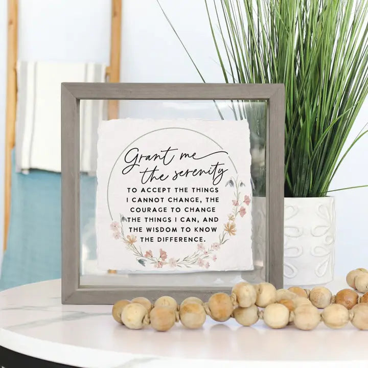 Serenity Prayer Floral