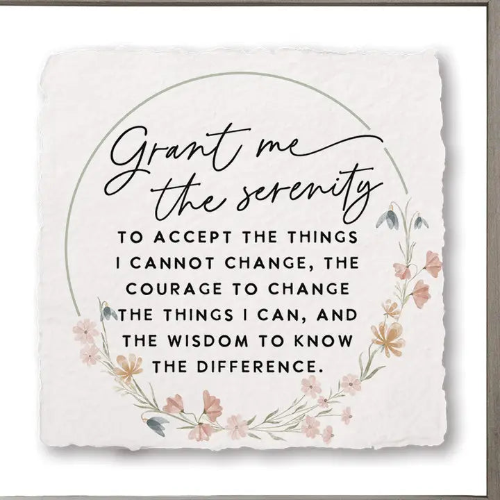 Serenity Prayer Floral