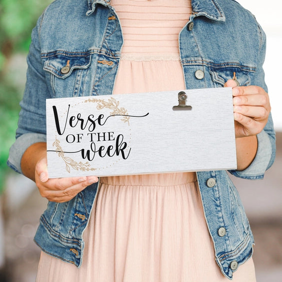 Verse of the Week Plaque
