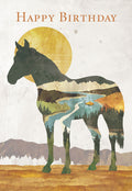 Nature Inspired Horse Birthday Card