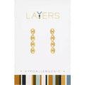Layers Earring Gold Mariner Link Dangle
