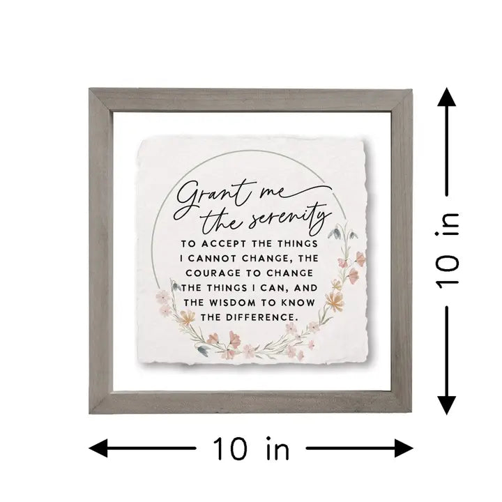 Serenity Prayer Floral