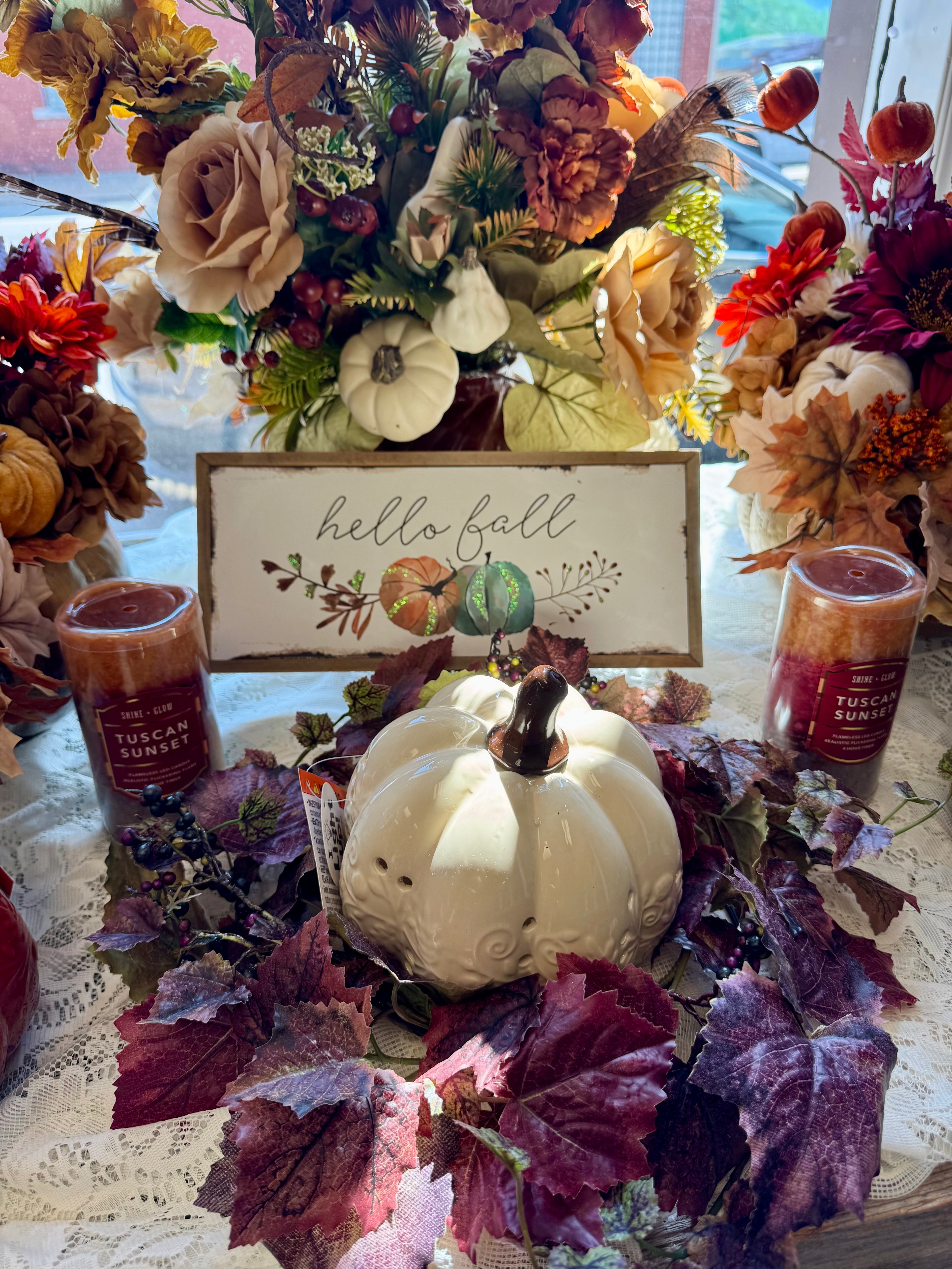 Hello Fall Table Topper