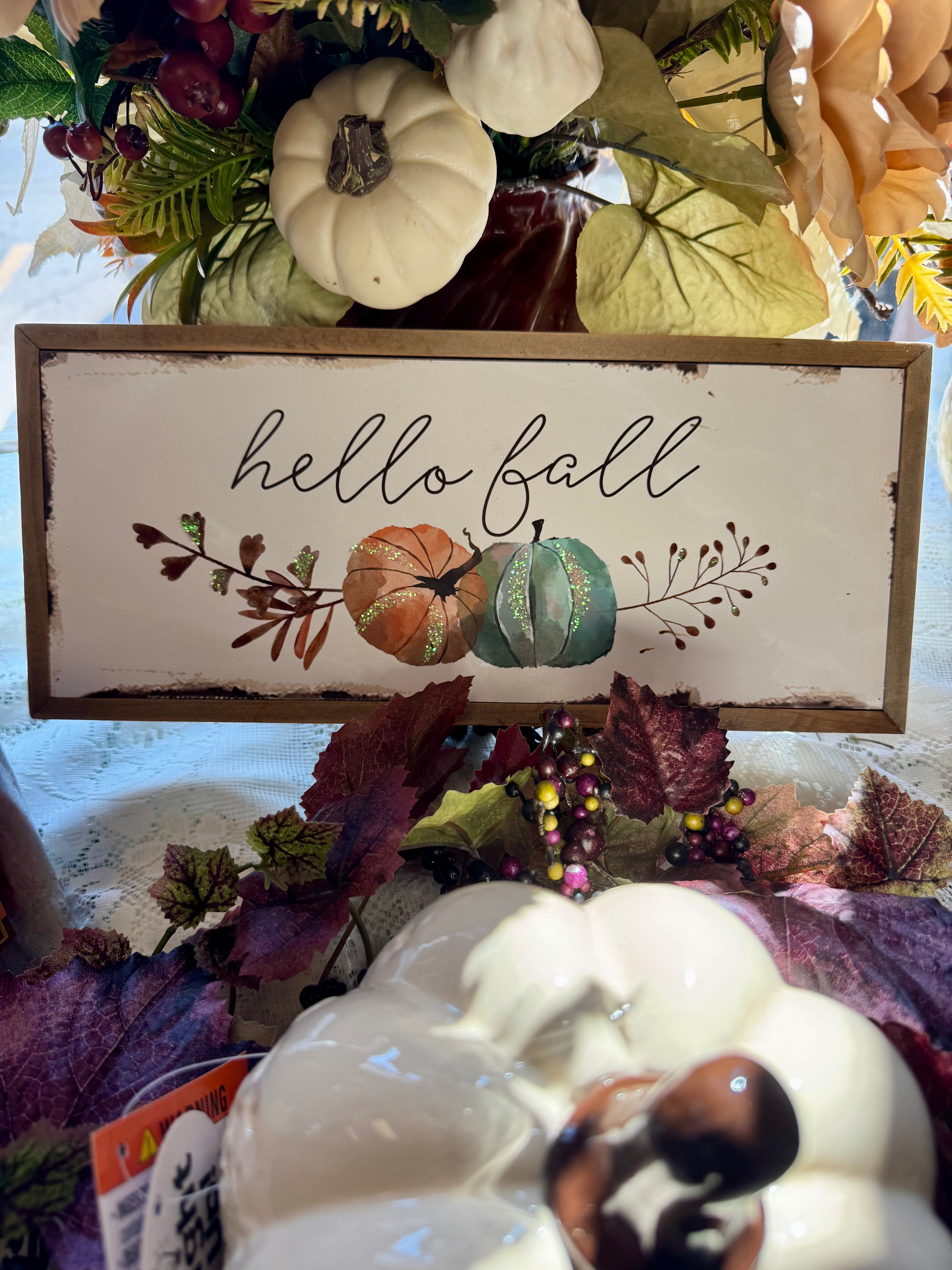 Hello Fall Table Topper