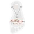 Sand & Stone Silver Butterfly Dangle Anklet