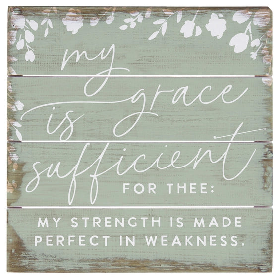 Grace Is Sufficient Pallet Art